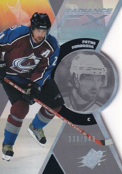 insert karta PETER FORSBERG 23-24 SPx Radiance FX /949